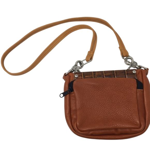 Abbie Caplin Brown Leather Crossbody Bag - Picture 7 of 14